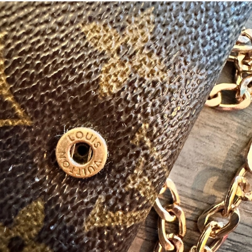 Louis Vuitton Brown Monogram Vintage Chain Bag - Picture 11 of 14